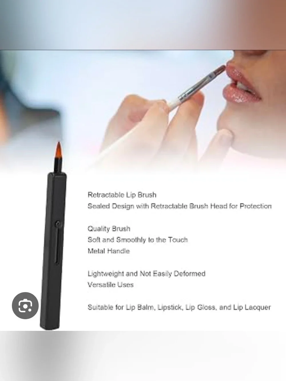 Black Retractable Lip Brush BNIB